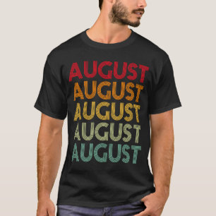 Camiseta August Retro Name Humor Apelido