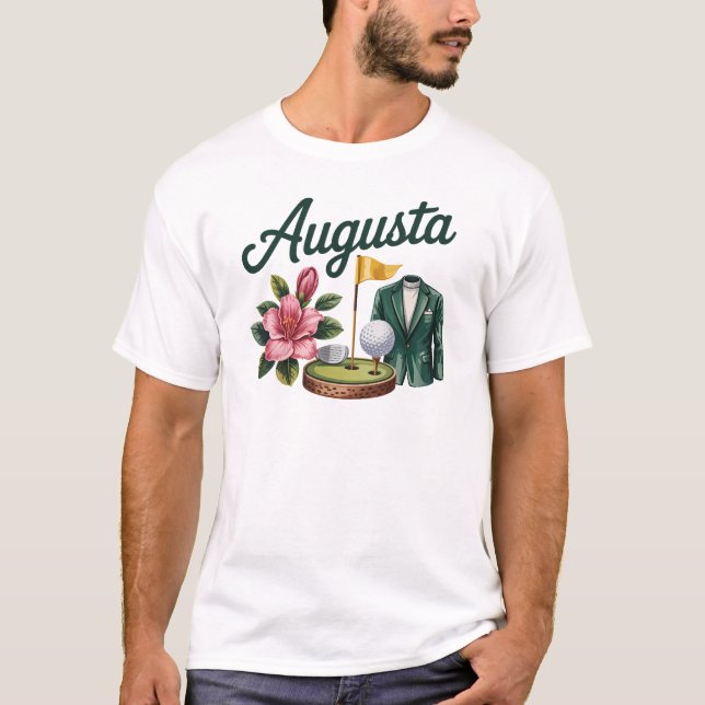 Camiseta Augusta Georgia Azalea Golf Pimento Queijo Jaqueta (Frente)