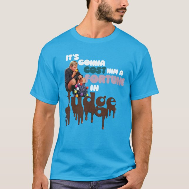Camiseta Augustus Gloop - Uma Fortuna em Fudge (Frente)