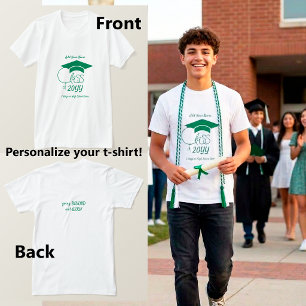 Camiseta Aula de-Capa de Graduação Verde Escuro-Personaliza