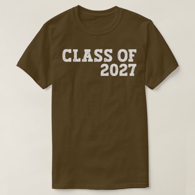 Camiseta aula de presente de graduação de 2027 1 (Frente do Design)