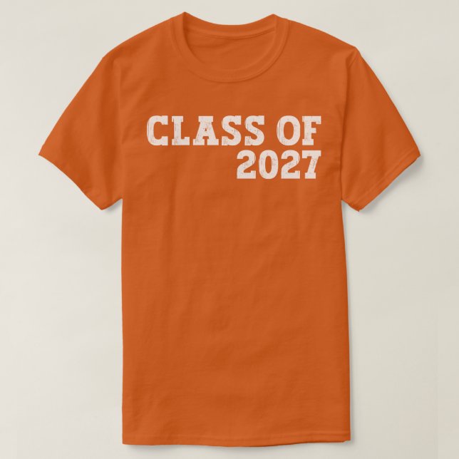 Camiseta aula de presente de graduação de 2027 1 (Frente do Design)