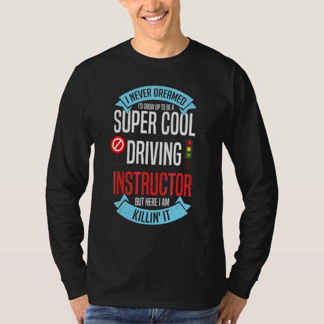 Camiseta Aulas de Escola de Instrutor de Condução Educação  (Frente)