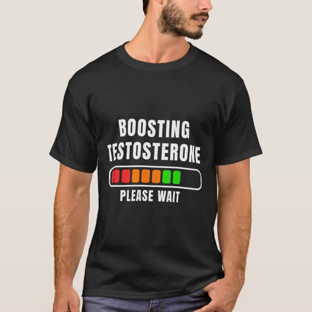 Camiseta Aumentando a Carga de Testosterona  (Frente)