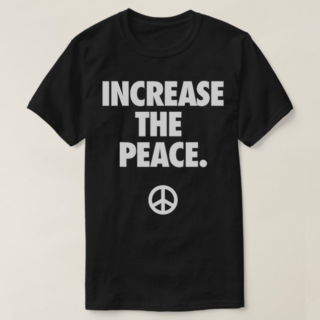 CAMISETA AUMENTAR A PAZ (Frente do Design)