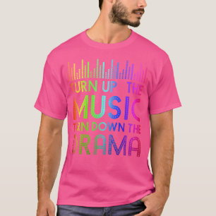 Camiseta Aumente A Música Descendo O Fone De Ouvido Do Dram