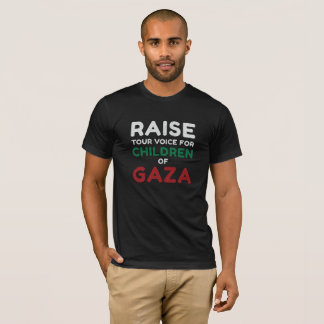 Camiseta Aumente a sua voz para as Crianças de Gaza