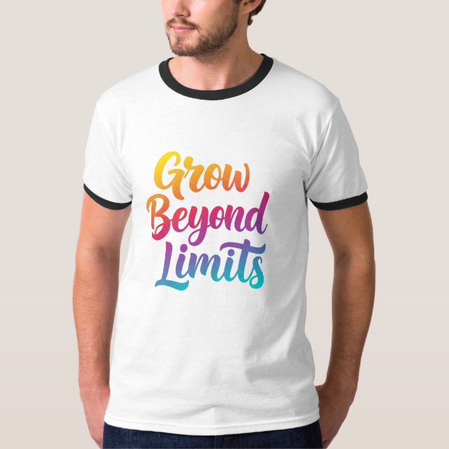 Camiseta Aumente além dos limites - Dedo Motivacional Unise (Frente)
