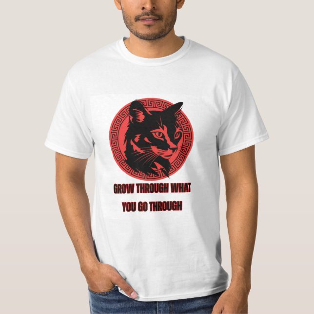 Camiseta Aumente através do que você passa" - Inspiracional (Frente)