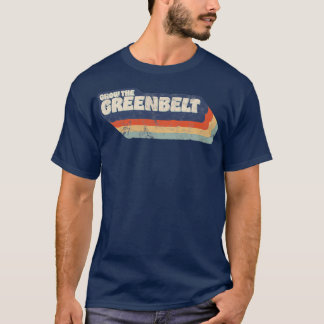 Camiseta Aumente o retro da cintura verde