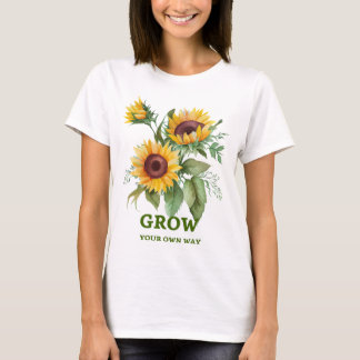 Camiseta Aumente seu próprio caminho | Mola de Cana-de-Cama