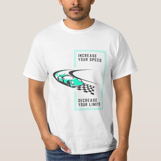 Camiseta Aumente sua velocidade, reduza seus limites | F1 | (Frente)