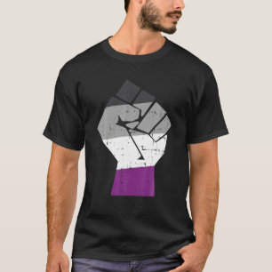 Camiseta Aumento Da Pressão Asexual Do Sinalizador De Orgul