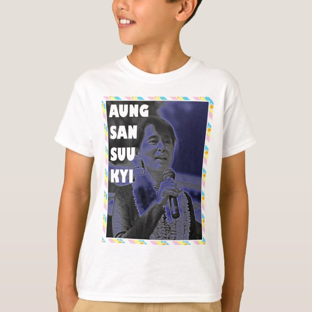 Camiseta Aung San Suu Kyi Design 2 (Frente)