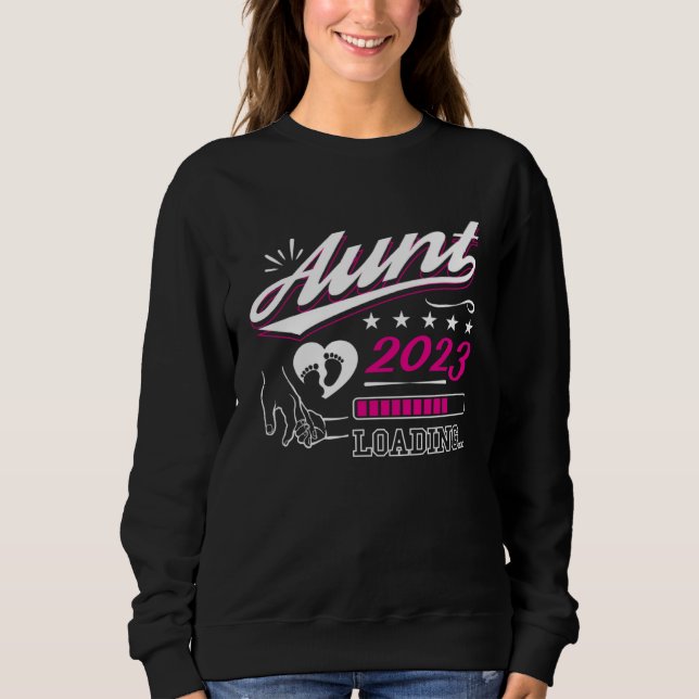 Camiseta Aunt 2023 Loading Soon To Be Mother Pregnancy Anno (Frente)