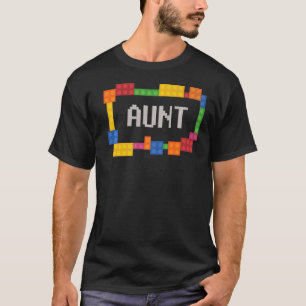 Camiseta Aunt Blocks Master Builder Brick Builder Aniversár