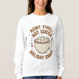 Camiseta Aunt Fuel Christmas Shirt – Hot Cocoa and Holiday