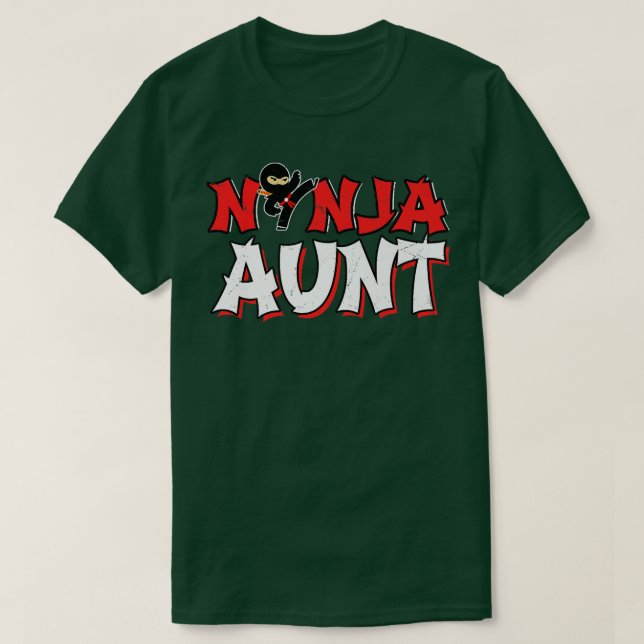 Camiseta Aunt Ninja Shirt - Mom of the Birthday Ninja for M (Frente do Design)