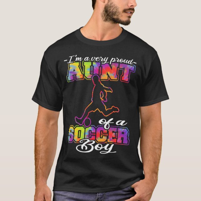 Camiseta Aunt of a Soccer Boy Soccer Player Soccer Aunt (Frente)