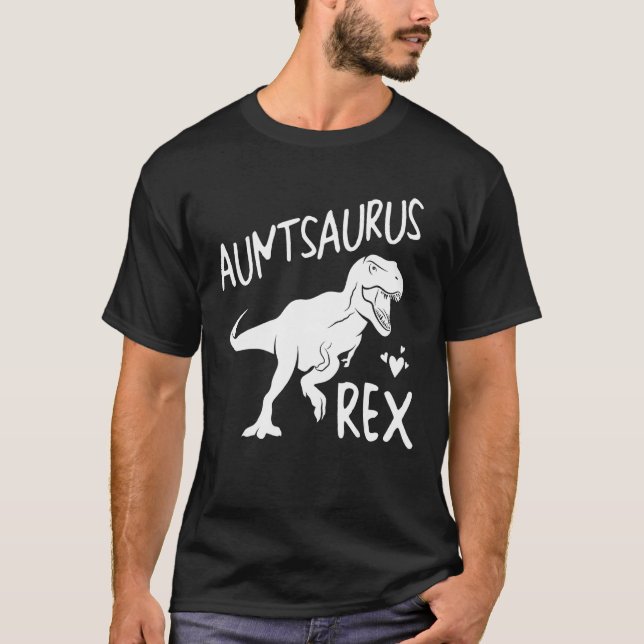Camiseta Aunt Saurus Dinosaur Cute Mother Grandma Family Ma (Frente)