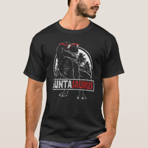 Camiseta Auntasaurus Dinossauro Rex Tia Aunta Saurus Sunset