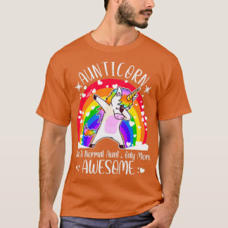 Camiseta Aunticorn Dabbing Unicorn Aunticorn Como Um Normal
