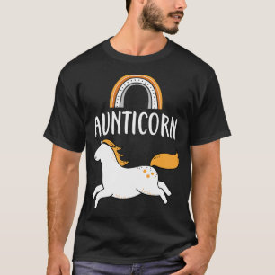 Camiseta Aunticorn Tia Cute Unicorn Family Women