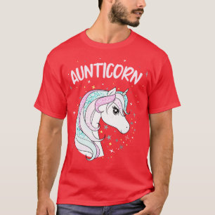 Camiseta Aunticorn Tia Unicorn Espetacular Mulheres da Famí