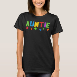 Camiseta Auntie Blocks Master Builder Brick Builder Nascime