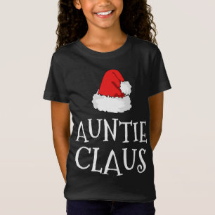 Camiseta Auntie Claus Christmas Hat Family Group Combinação