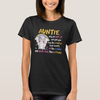 Camiseta Auntie  Hug Like A Mother Keeps Secrets Like A Sis