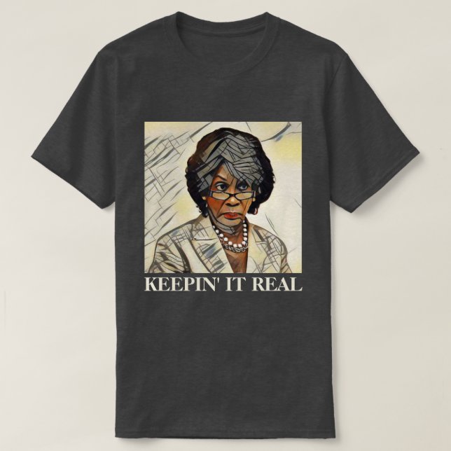 Camiseta Auntie Maxine "que mantem o" Anti-Trunfo real (Frente do Design)