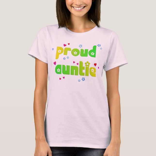 Camiseta Auntie orgulhoso T (Frente)