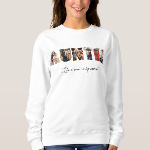 Camiseta Auntie Photo Collage Sweatshirt