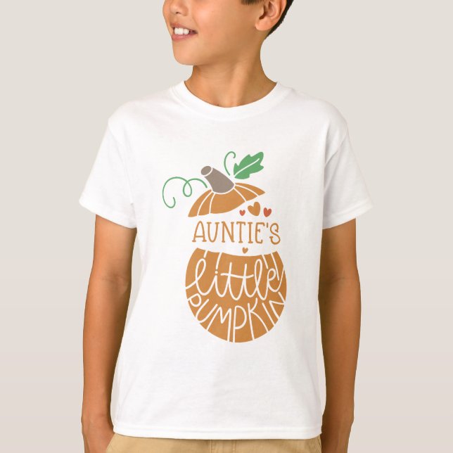 Camiseta Auntie's Little Pumpkin (Frente)