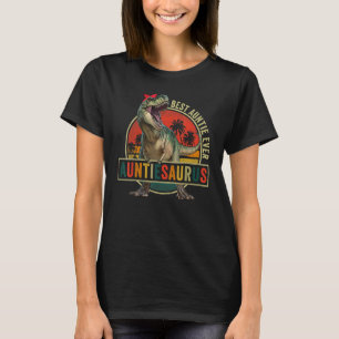 Camiseta Auntiesaurus Rex Dinosaur Auntie Saurus Family Mat