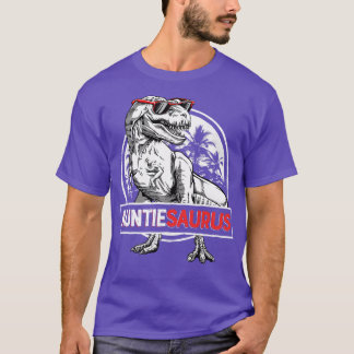 Camiseta Auntiesaurus T rex Tuntie Saurus Dinossaur Mulhere