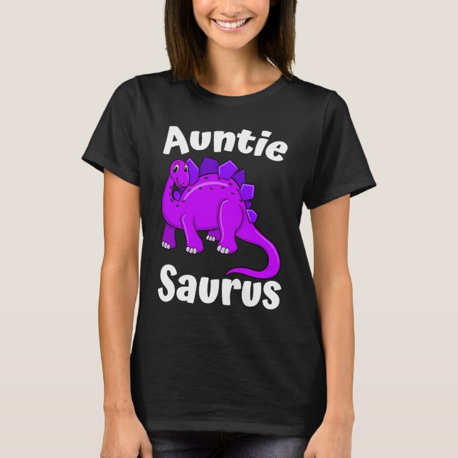 Camiseta Auntsaurus Aunt Dinosaur  Dino (Frente)