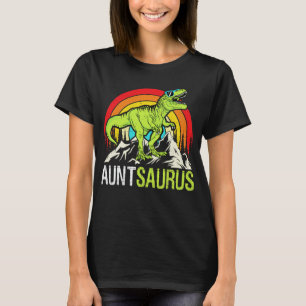 Camiseta Auntsaurus Dinossaur T Rex Tia Saurus Corresponden