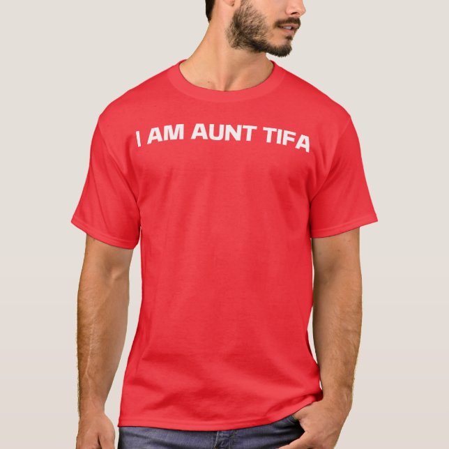 Camiseta AUNTTIFA impressão vintage retrô (Frente)