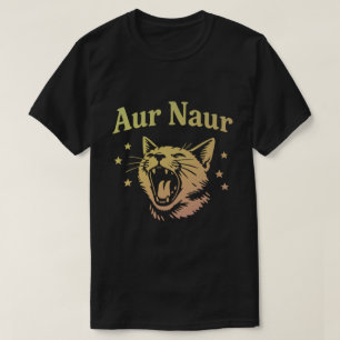 Camiseta AUR Naur Gato Engraçado Sarcástico Oh Não Australi