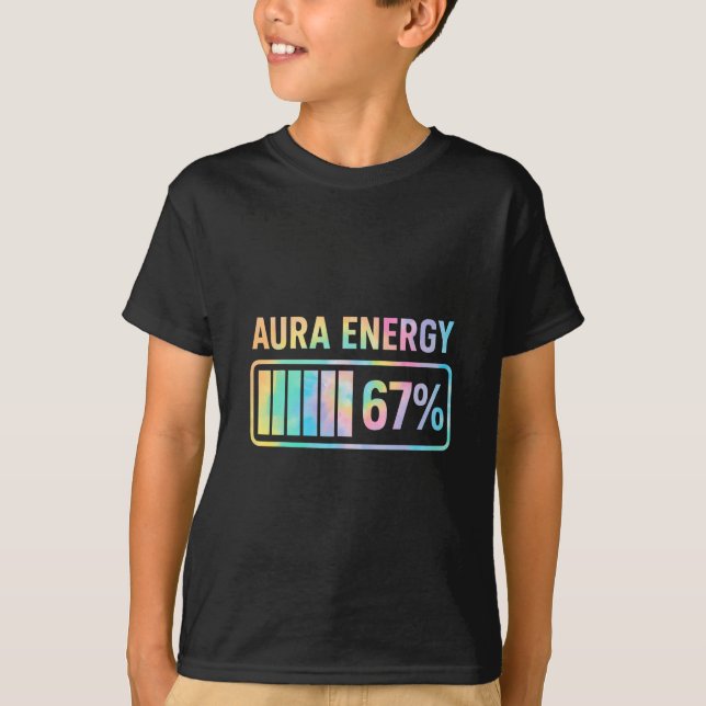 Camiseta Aura Energy 67 Engraçado, 67 homens Alpha Slan (Frente)