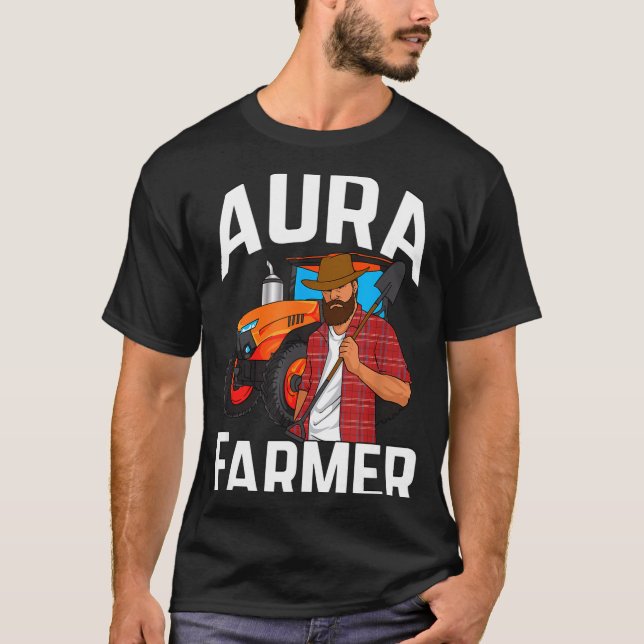 Camiseta Aura Farmer Funny Meme  (Frente)