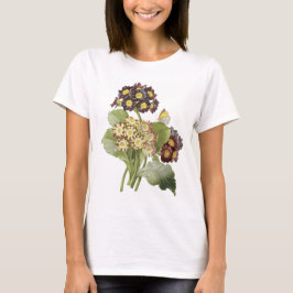 Camiseta aurícula (aurícula do Primula) por Redouté