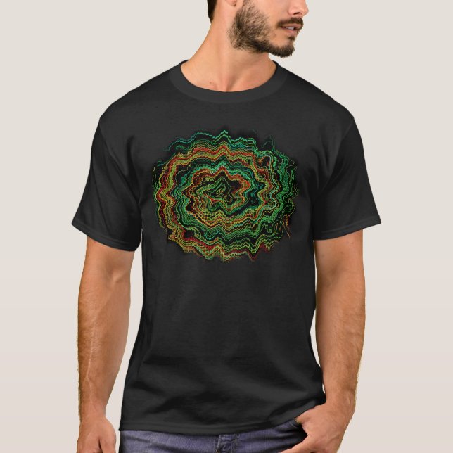 Camiseta Aurora boreal elétrica (Frente)