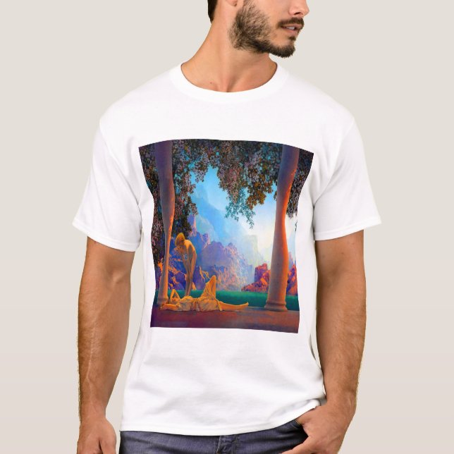 Camiseta Aurora de Maxfield Parrish (Frente)