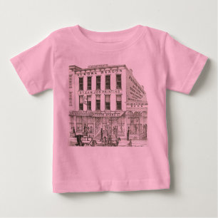 Camiseta Aurora Illinois Aurora Beacon News 1871 Stone Lith