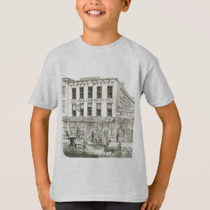 Camiseta Aurora Illinois Aurora Beacon News 1871 Stone Lith