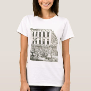 Camiseta Aurora Illinois Aurora Beacon News 1871 Stone Lith
