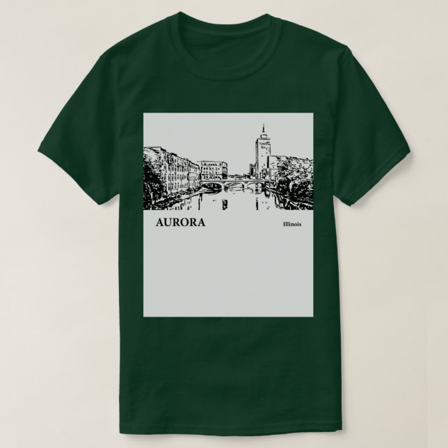 Camiseta Aurora Illinois TShirt 1 (Frente do Design)